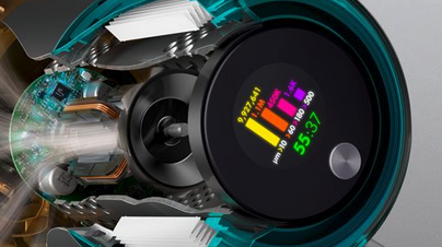 Dyson V15 Detect: Анализ частиц грязи на экране